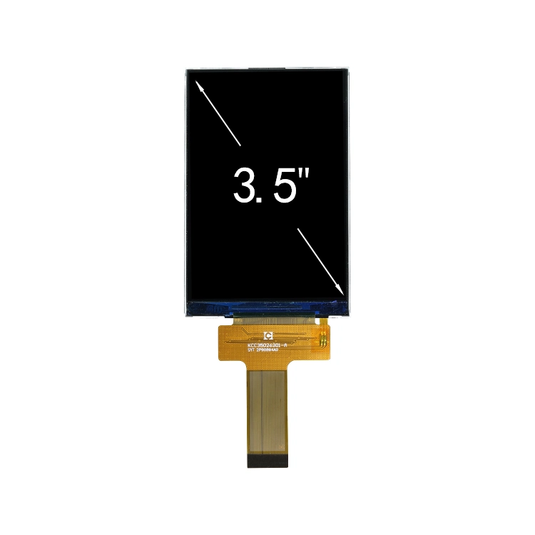 High Brightness 3.5 Inch Industrial LCD Panel Resolution 320X480 Interface MCU Color IPS LCD