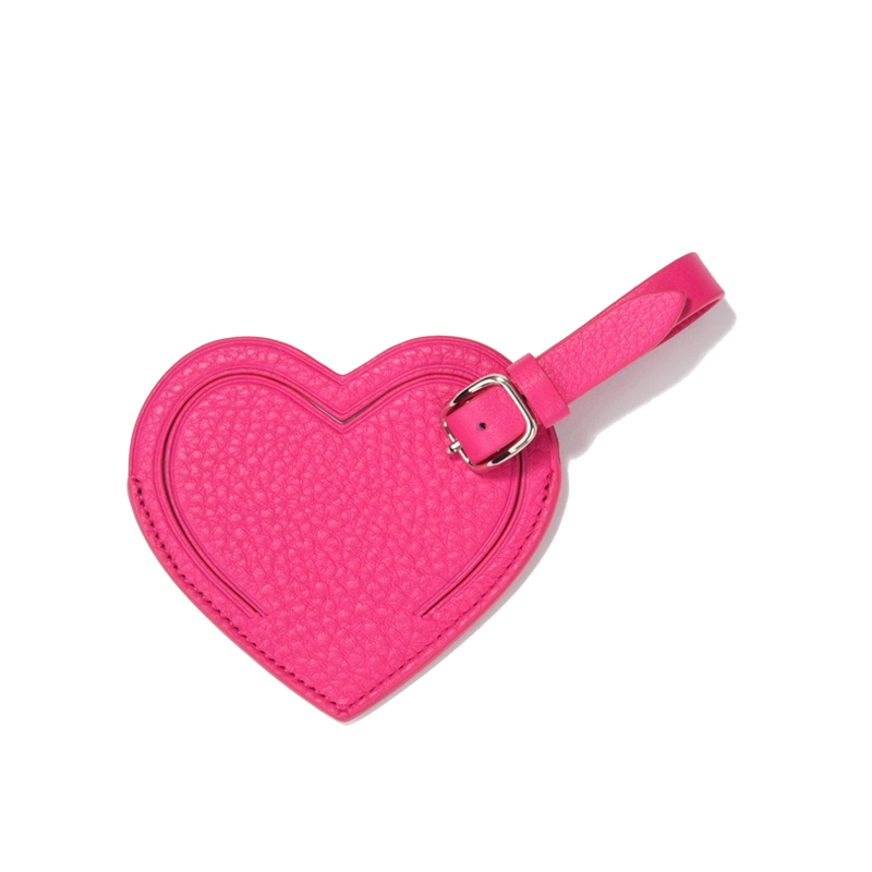 Heart PU Leather Lady Fashion Luggage Tag Small Leather Goods