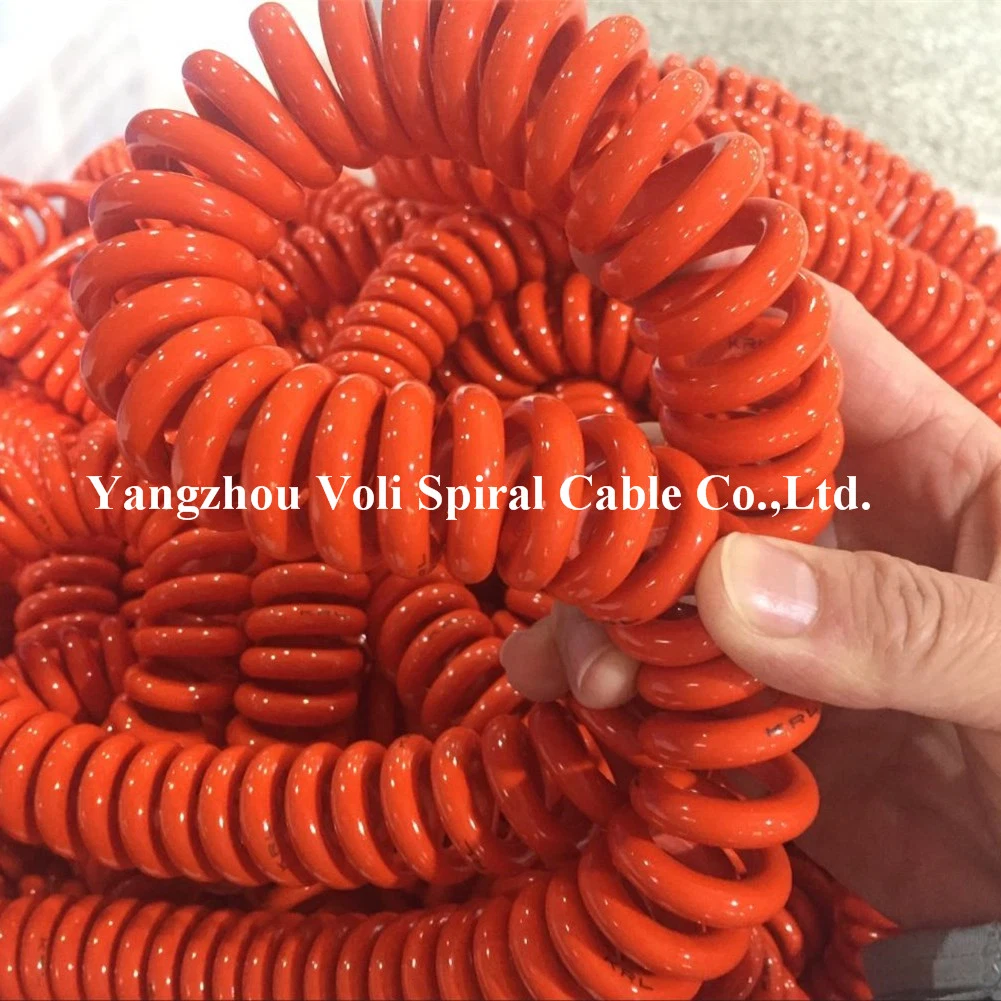 Super Flexible Industry Shielded Control Cables Braiding Special PUR Cables Spiral Cable