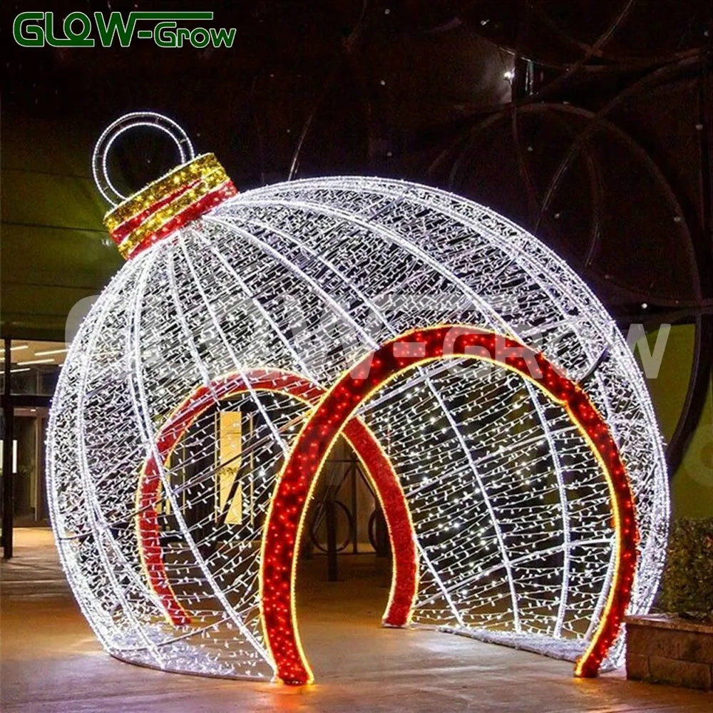 Waterproof Custom 3D Christmas Gift Box LED Rope String Motif Light for Street Holiday Xmas Festoon Garden Outdoor Decoration