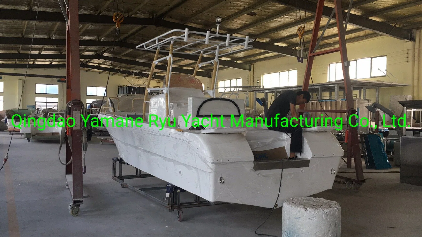 Yamane اليخت 27 ft 8.50 م مخصص لون T-Top Fiberglass Center Console قارب صيد أسماك رياضى