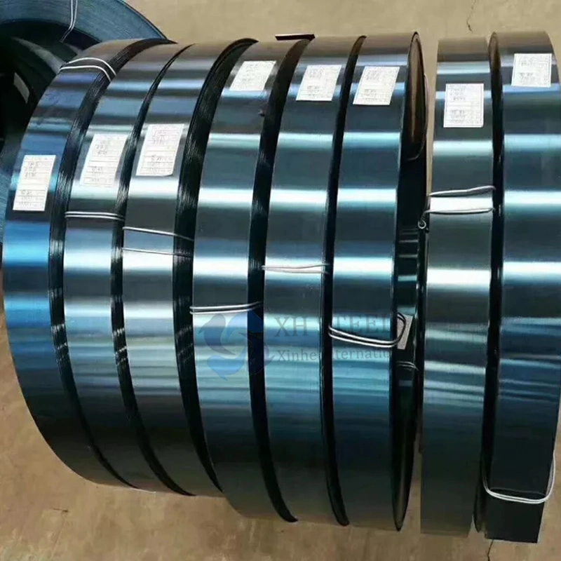 Hot Dipped Blue Spring Steel Strip Coil 65mn Ck75 C67 Sk7 C45 C60 Sk5 T8a Sk85 C75cr1 Cold Rolled High Strength Carbon Spring Steel Slitting Factory Direct Sale