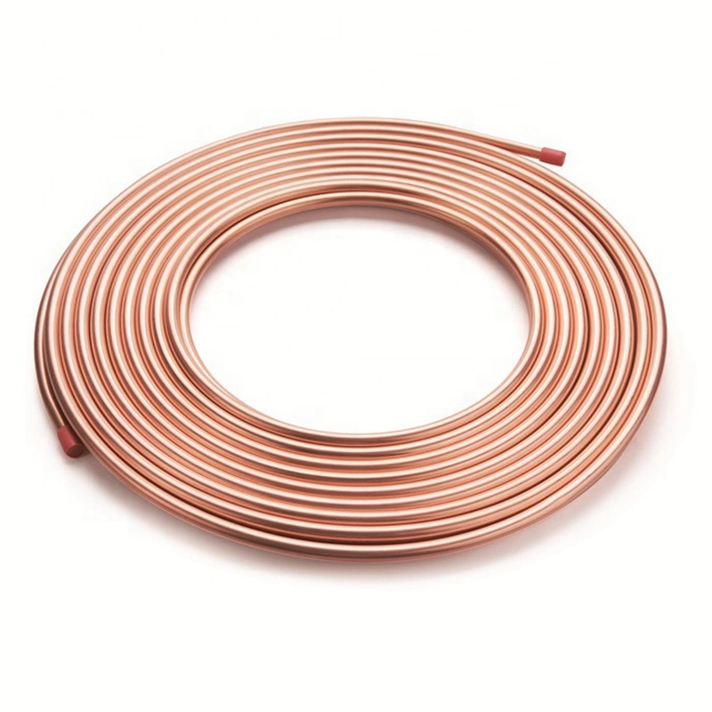 C11000 C12200 ASTM B8 B280 99.9% AC 1/4 C70600 C71500 Copper Tube/Brass/Seamless Soft/Straight/Copper Coil Pipe for Air Conditioner