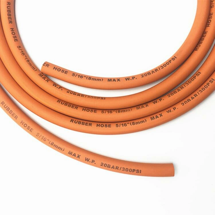 High Pressure NBR Material Orange Rubber LPG Gas Pipe with Best Price