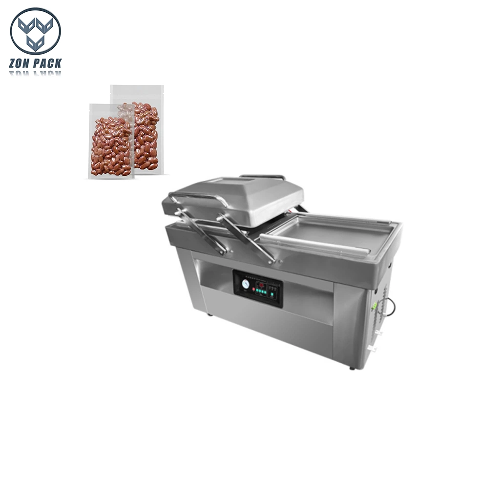 Two-Chamber Vacuum Packing Machine for Seafood Meat Fish Pork Vacuum Sealer Machine
