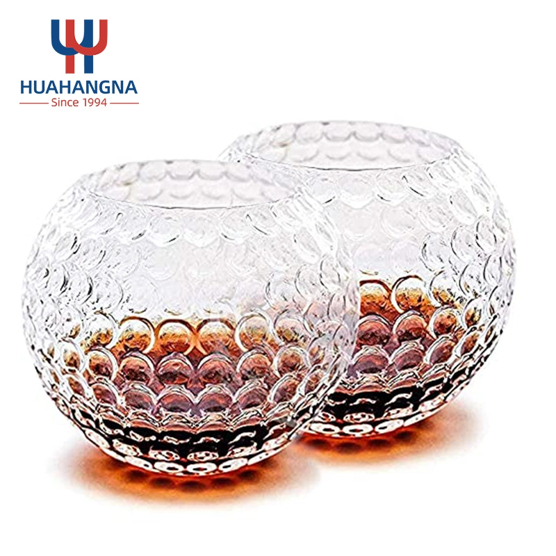 Wholesale/Supplier Amazon Hot Sale Unique Funnuy 10oz Glass Golf Whiskey Glasses for Rum Cocktail Vodka Whisky