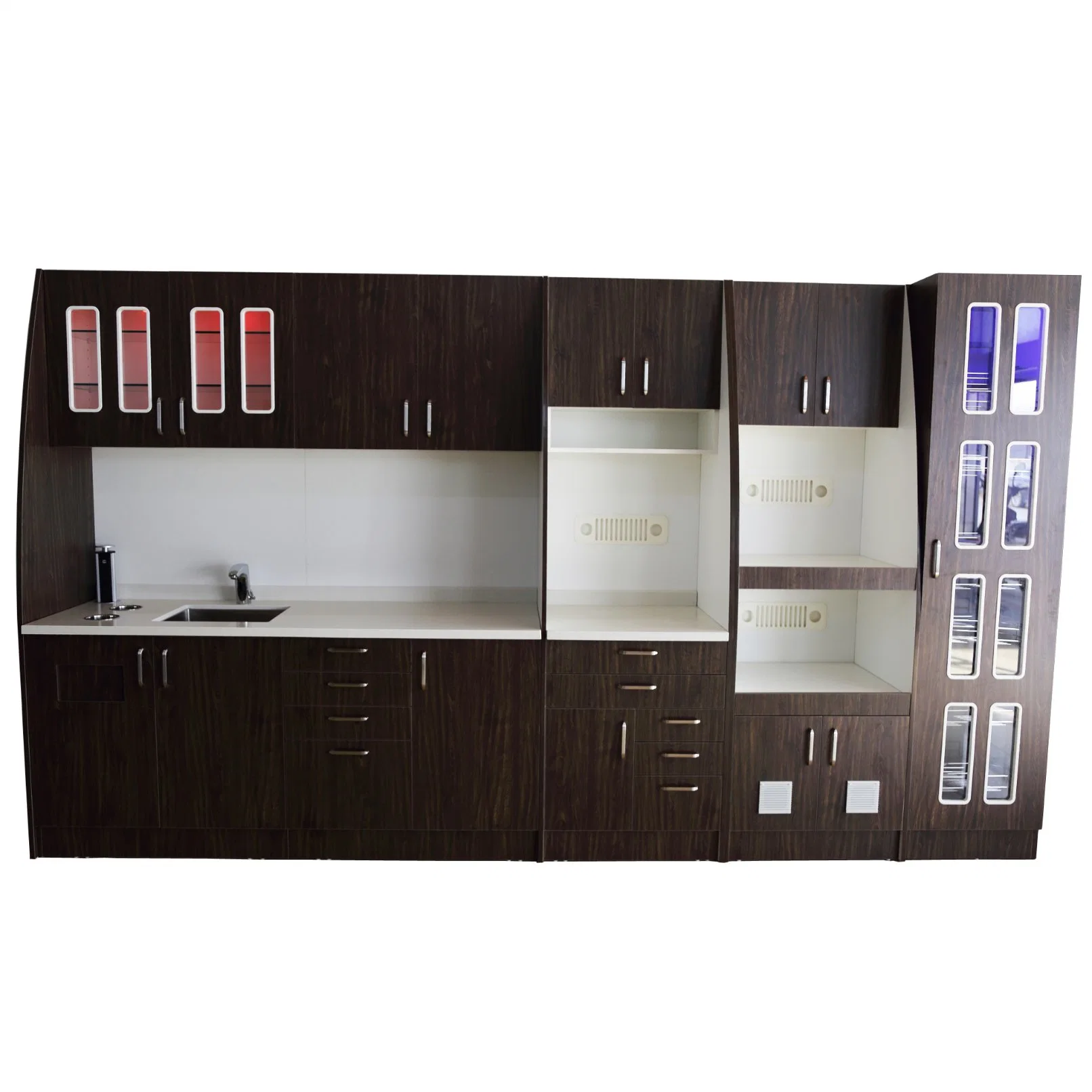 MDF Board Mobile Dental Clinic Laboratory Medical Hospital Furniture Office Lab Sterilization Cabinet for Sale