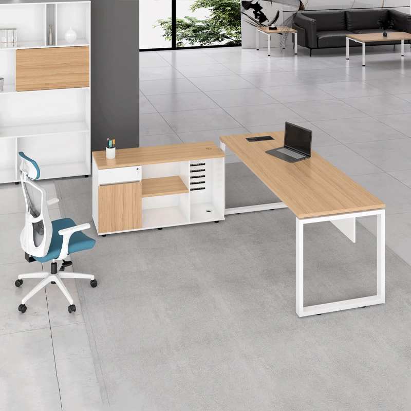 Melamine Gaming computador branco luxuoso Mesa de escritório moderna em madeira Móveis executivos da mesa