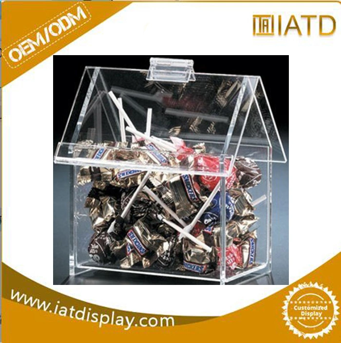 Clear Acrylic House Shaped Lollipop Display Boxes