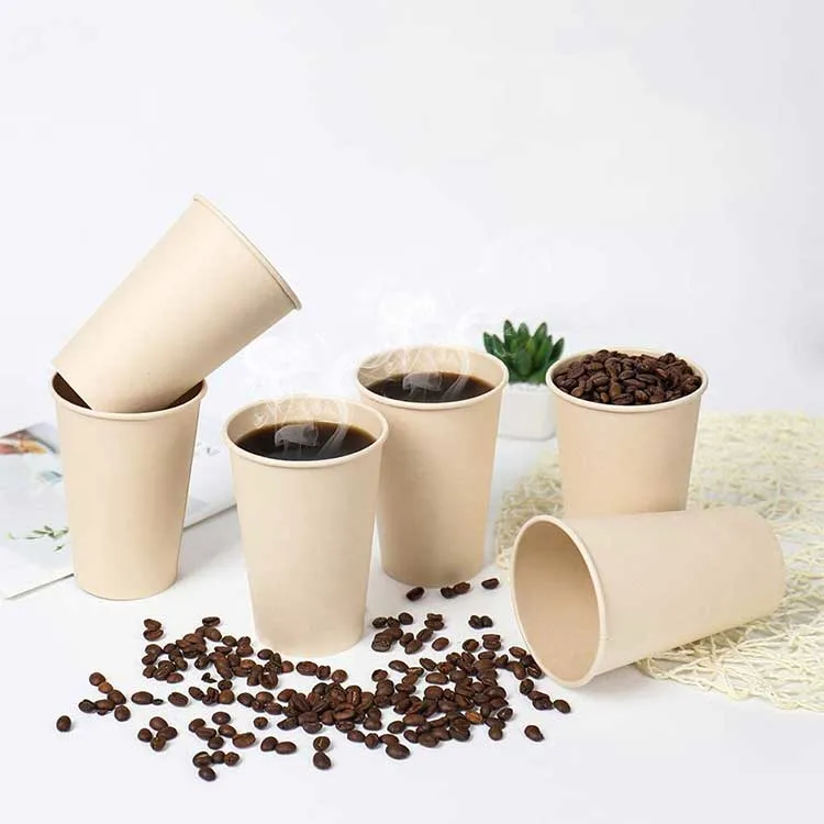 Venta en caliente Venta al por mayor desechable 300GSM+18PE Café de una pared uso de bebidas Vaso de papel