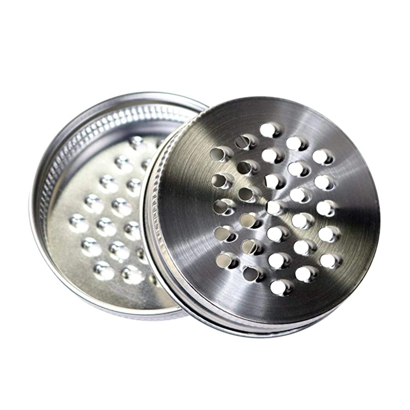 Stainless Steel Mixing Bowl Lids Vegetables Cheese Grater Lids for Mason Jar