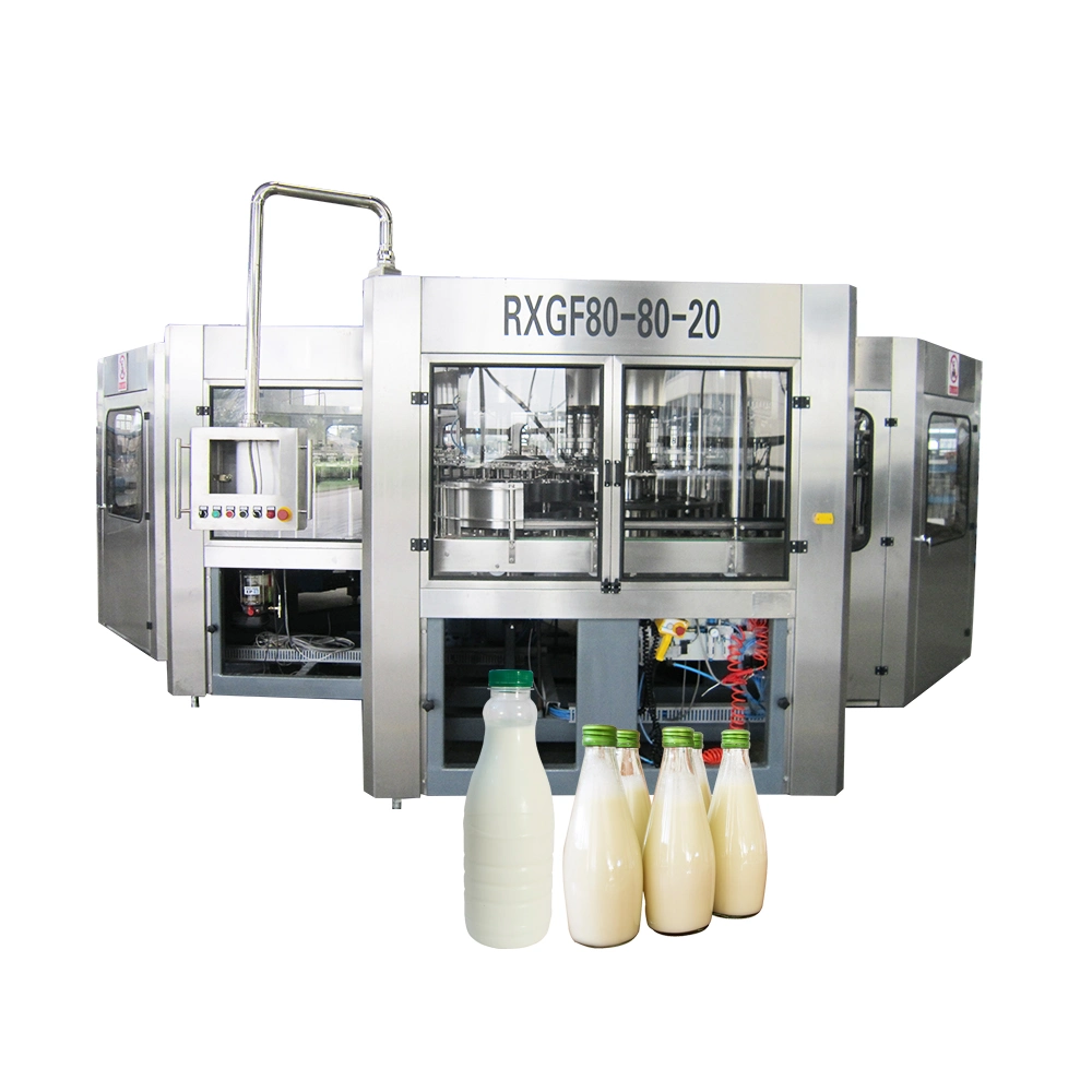 Bottle Milk Filler and Seamer Machinery Yogurt Production Line / Dairy Processing Equipment / Milk Processing Machine