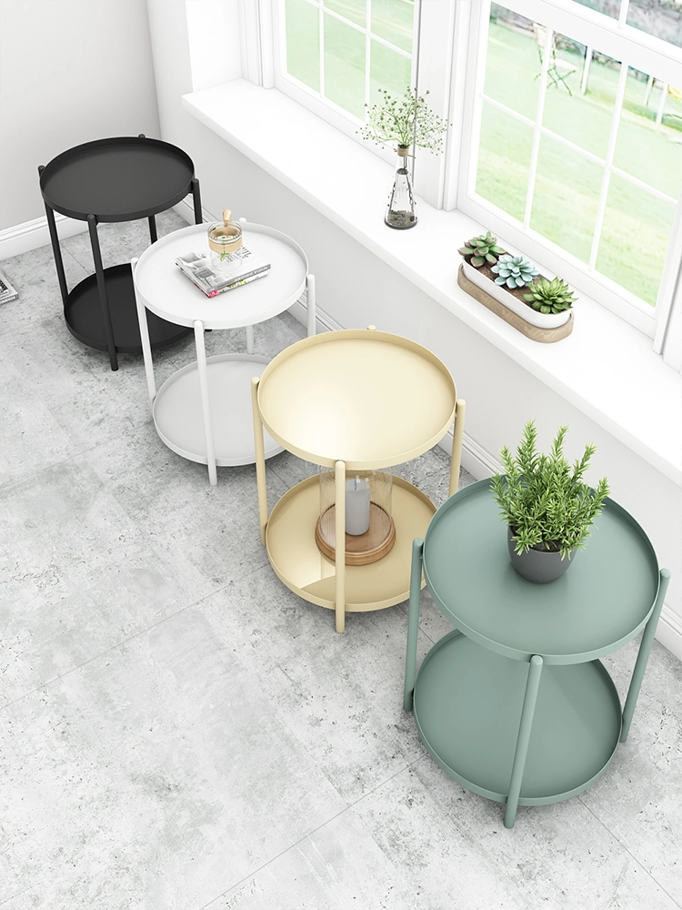 Meubles de maison Table d'appoint de canapé de salon Étagère Tables de chevet simples et modernes.