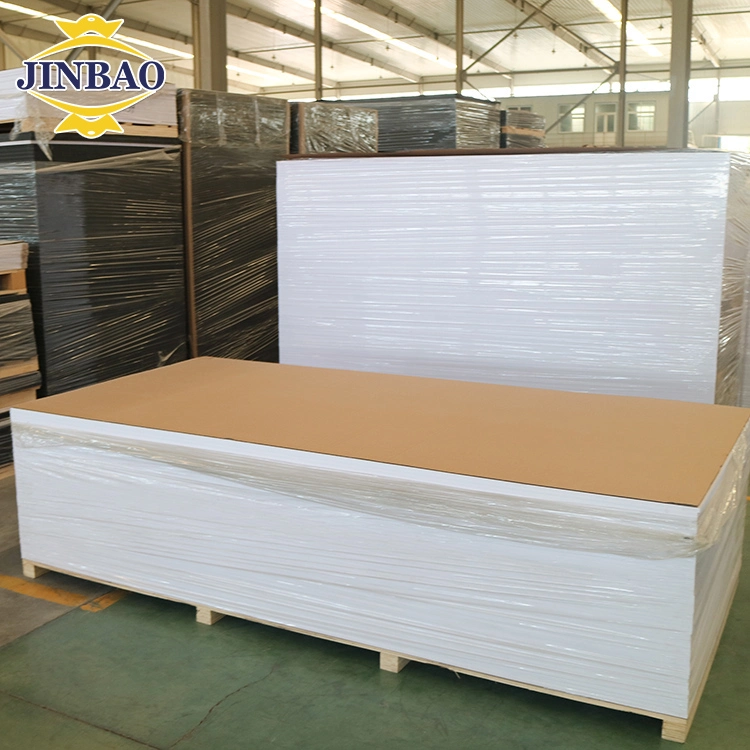 Jinbao extruir troqueladas de alta calidad de la junta de espuma de PVC Madera Modelo 2050x3050mm hojas de PVC de alta densidad de color