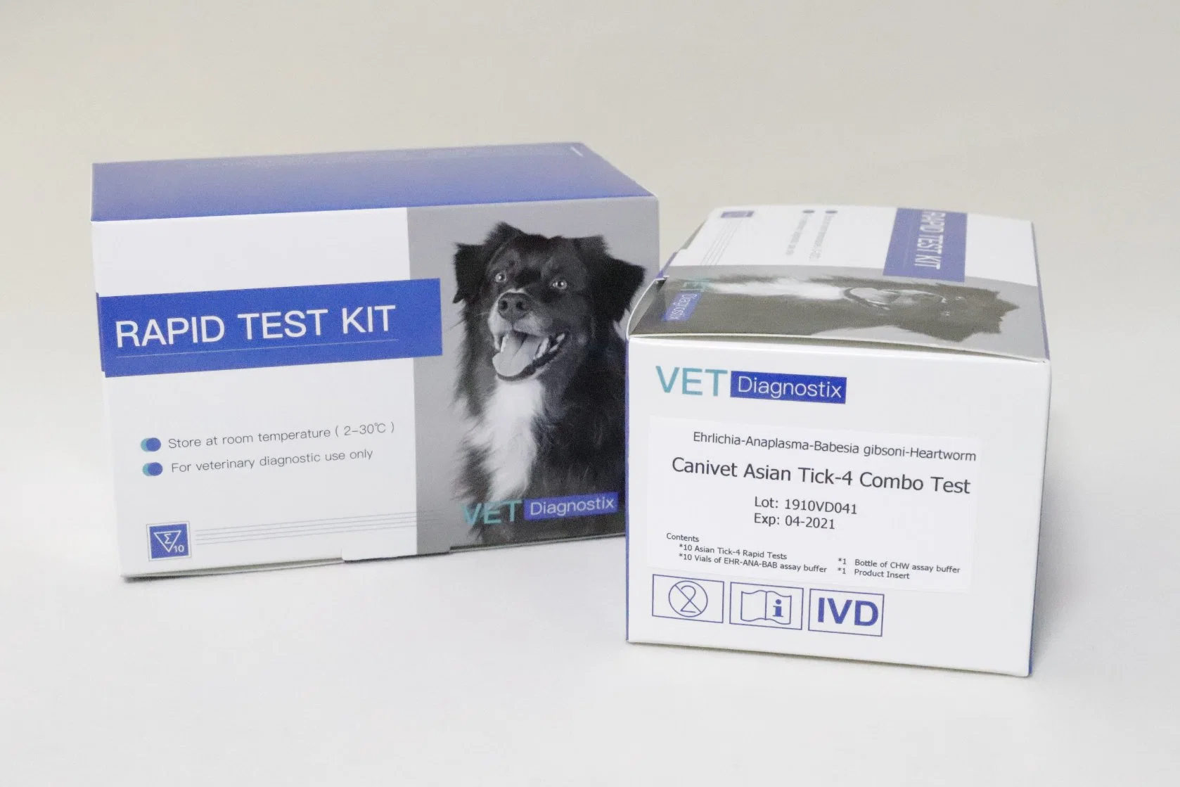 Kit de test rapide combiné de la banésie anplasma de la teigne de coeur canine Ehrlichia