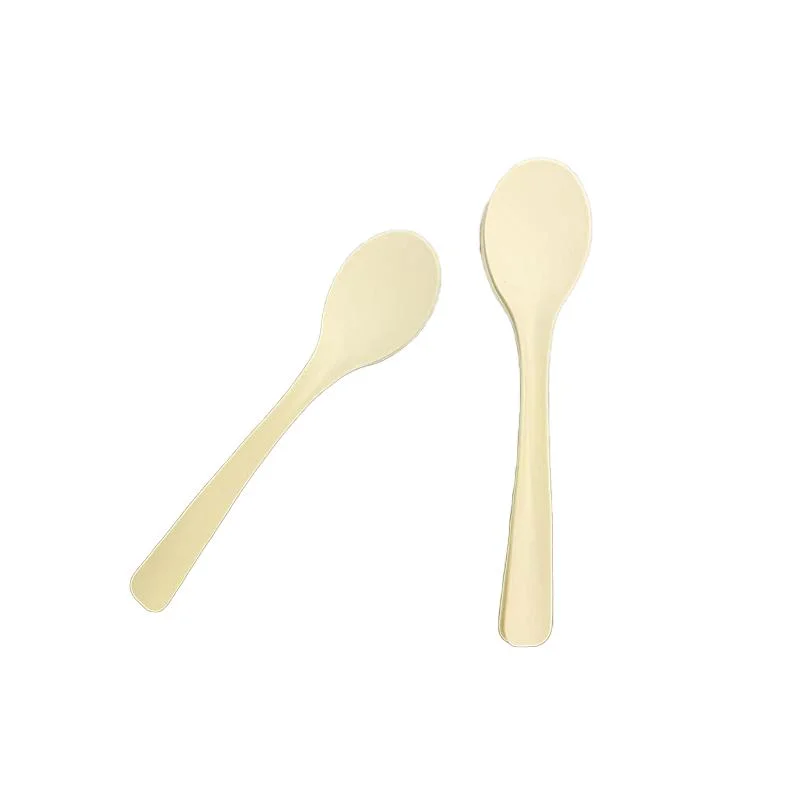 Compostable Natural Paper Spoon Cutlery Utensil Sets Biodegradable Disposable