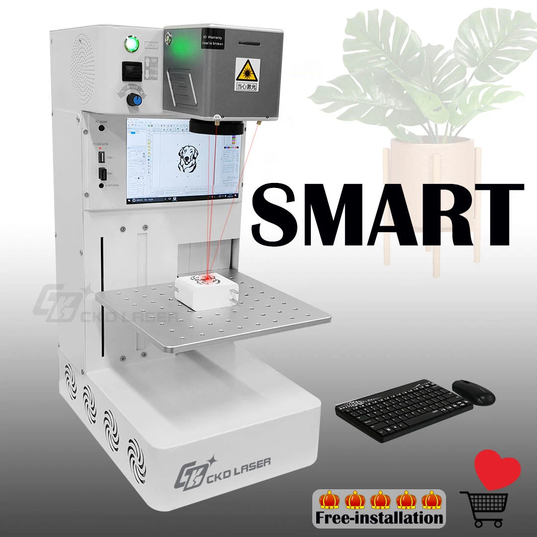 Laser Fiber Marking Engraving Machine for Aluminum Plate Camera Nameplate Card