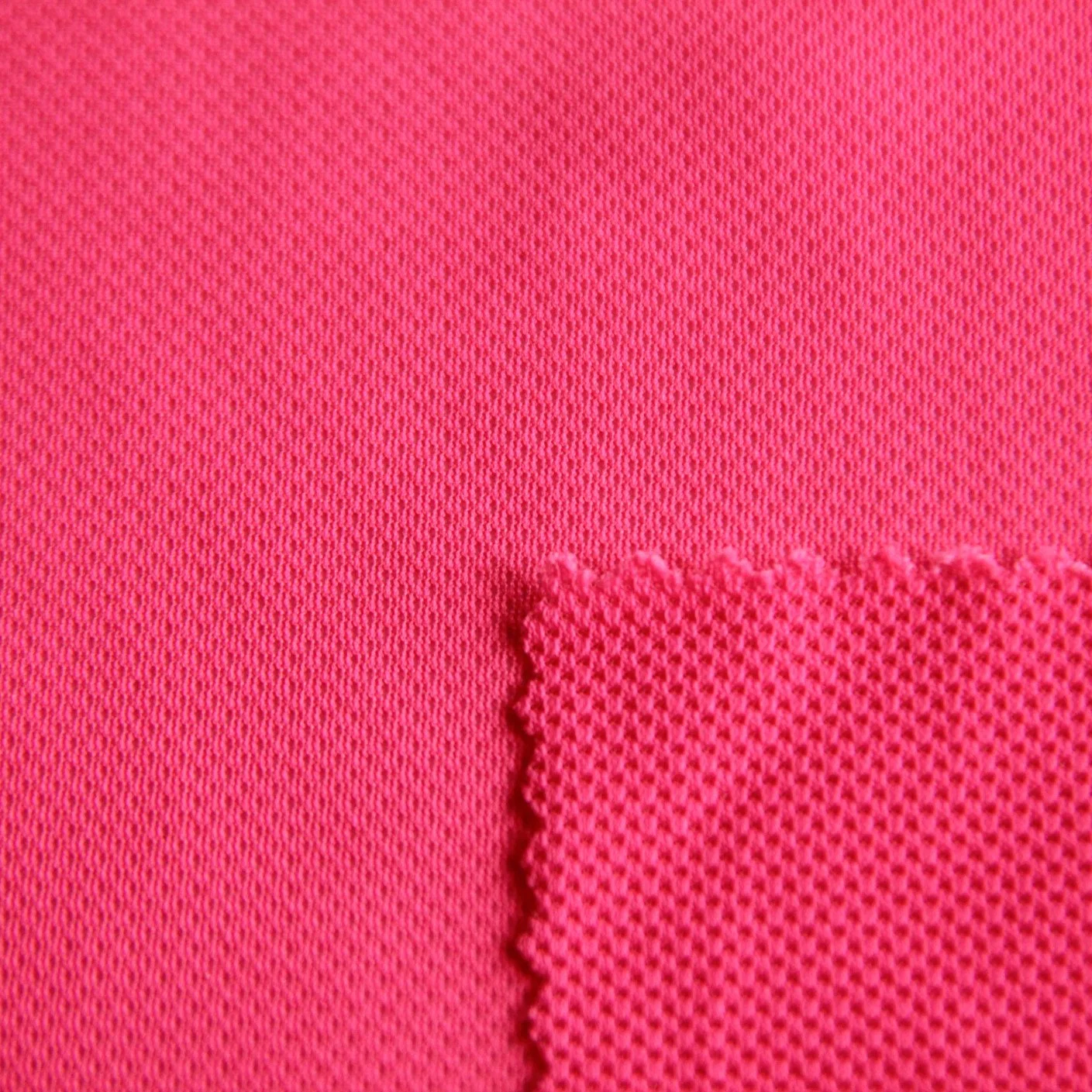 Tela de malla de nailon y spandex rojo para forro/interior de chaqueta