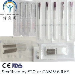 Акупунктура игл и сертификат CE Steel-Wire ручку с FDA (С-9)