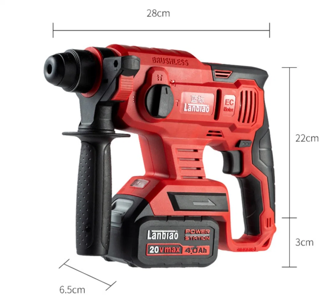 20V Brushless Rotary Hammer (Li-ion) SDS Plus Chuck 1.7j Impact Energy