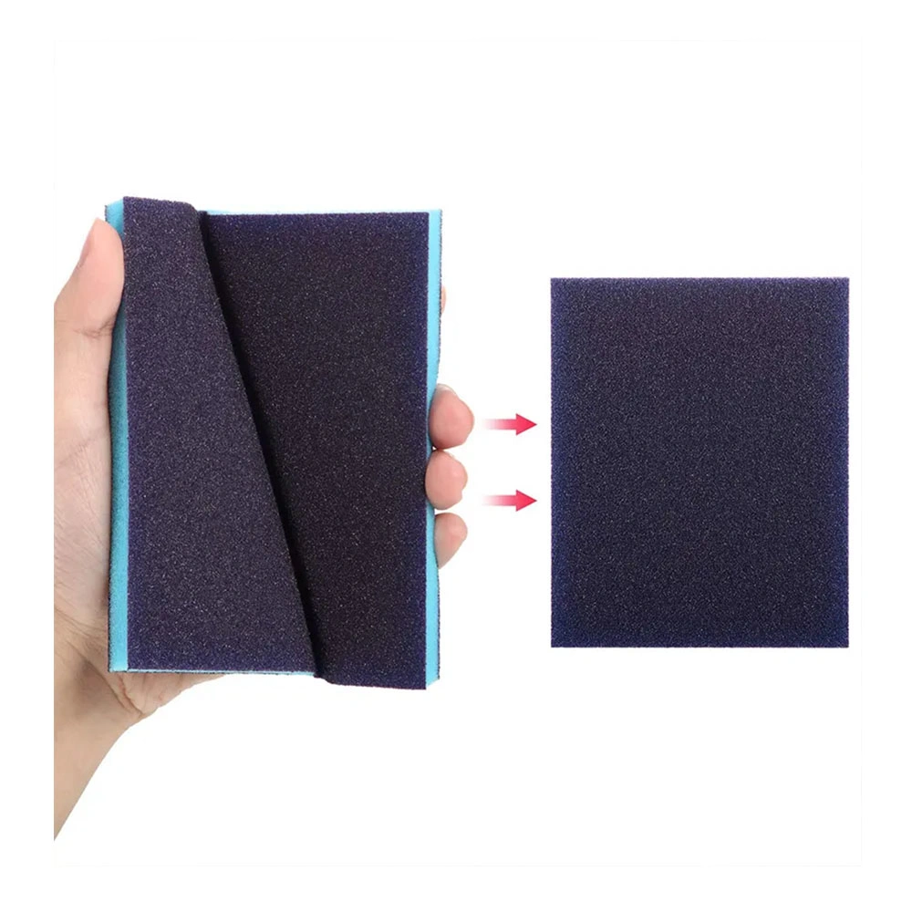 100X120mm Double-Sided Sandpaper 60 to 280 Grit Sanding and Grinding Sponge