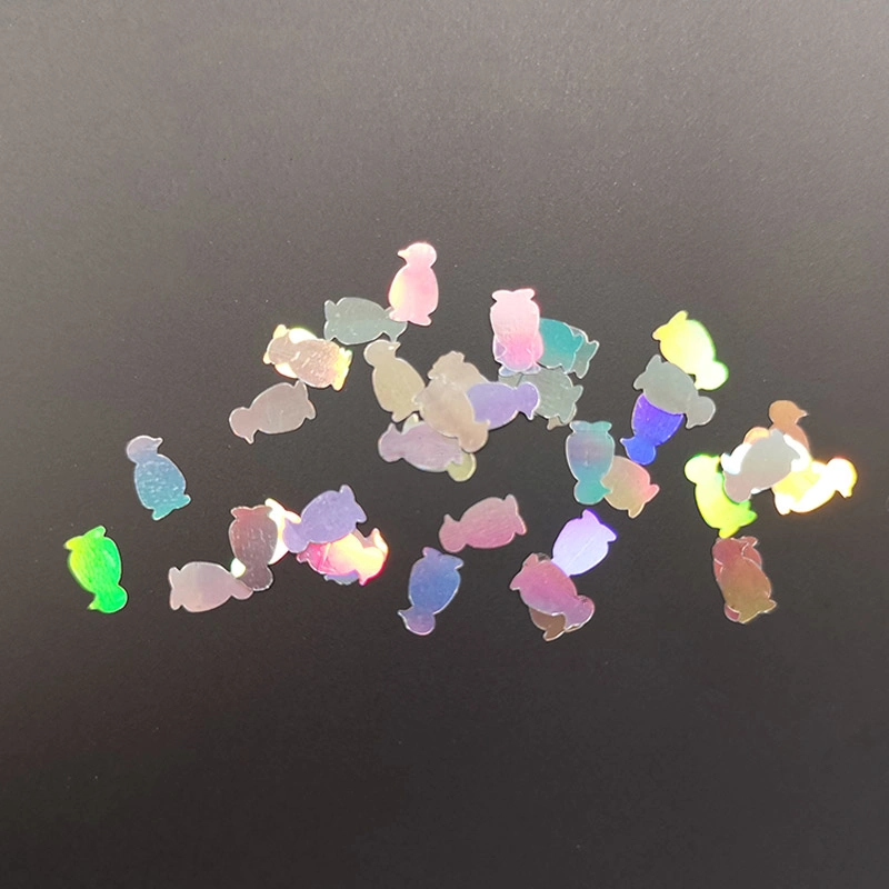 El mejor precio arco iris de cambio de color de uñas transparente Irregular Glitter copos Chameleon