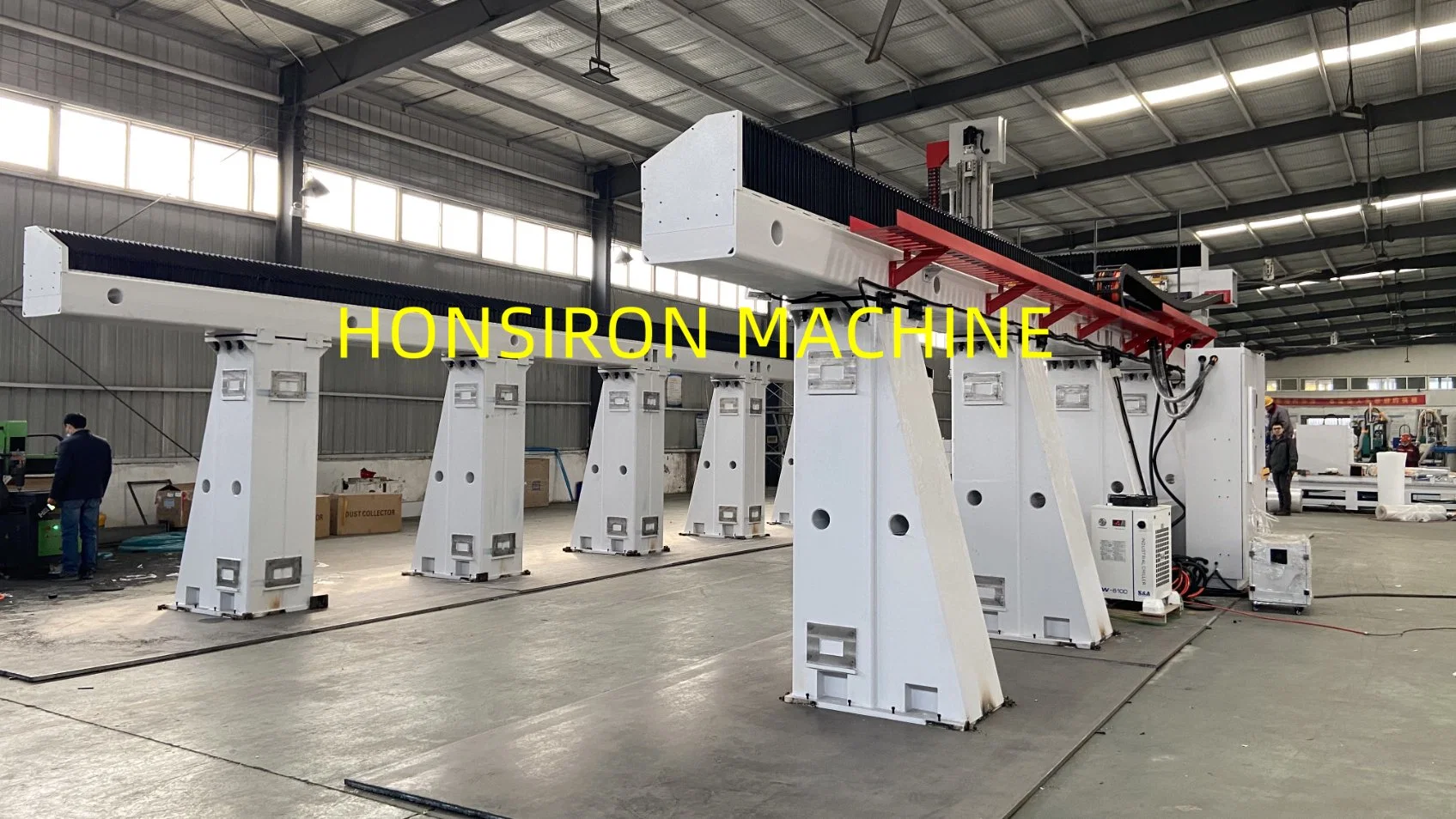 12 Meters Gantry Milling Machine 5 Axis CNC Router Gantry Moving Mould Mold Pattern Engraving 5 Axis CNC Machine