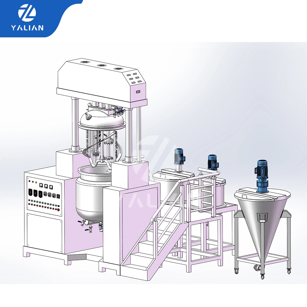 Mejor diseño Acero inoxidable emulsión al vacío Mezclador Cosmético Loción mezcla Tanque