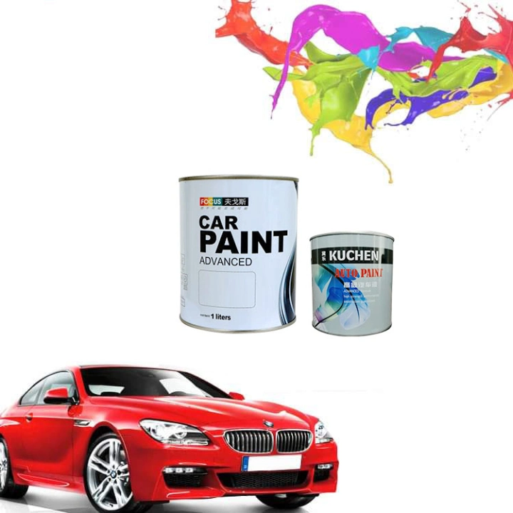 Venta al por mayor Popular Hengpu Spray acrílico la pintura de automóviles pintura de auto altamente metálico HS 1K de la Plata