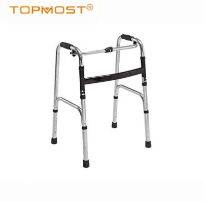 Ligero Disabled Medical fuerte cojinete de carga de aluminio plegable andador de rodillos