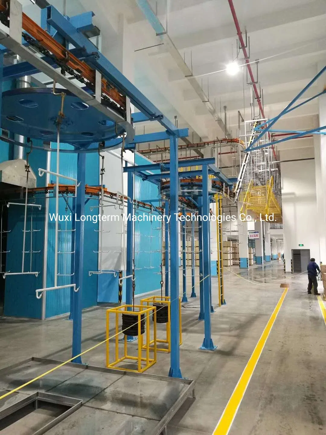 High quality/High cost performance  Ce Certificated Spray Powder Coating Line for Wood Products, Fully Automatic Robot Transfer System Powder Coating Line%