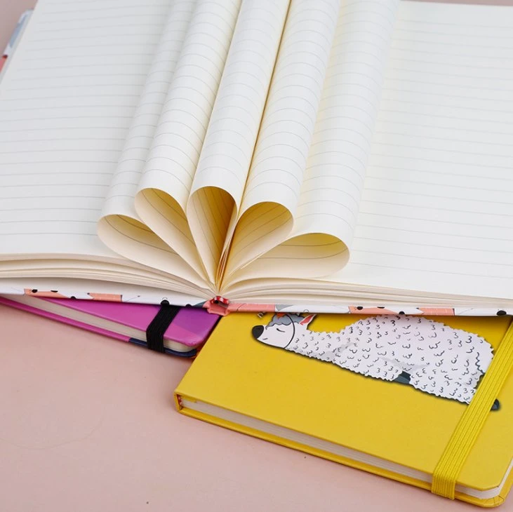 Creative Notebook Unicorn Bande Dessinée A5 Journal étudiant l'ordinateur portable à couverture rigide Logo personnalisé