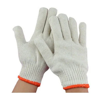 30g Cheap White Cotton Knit Safety Working Gloves