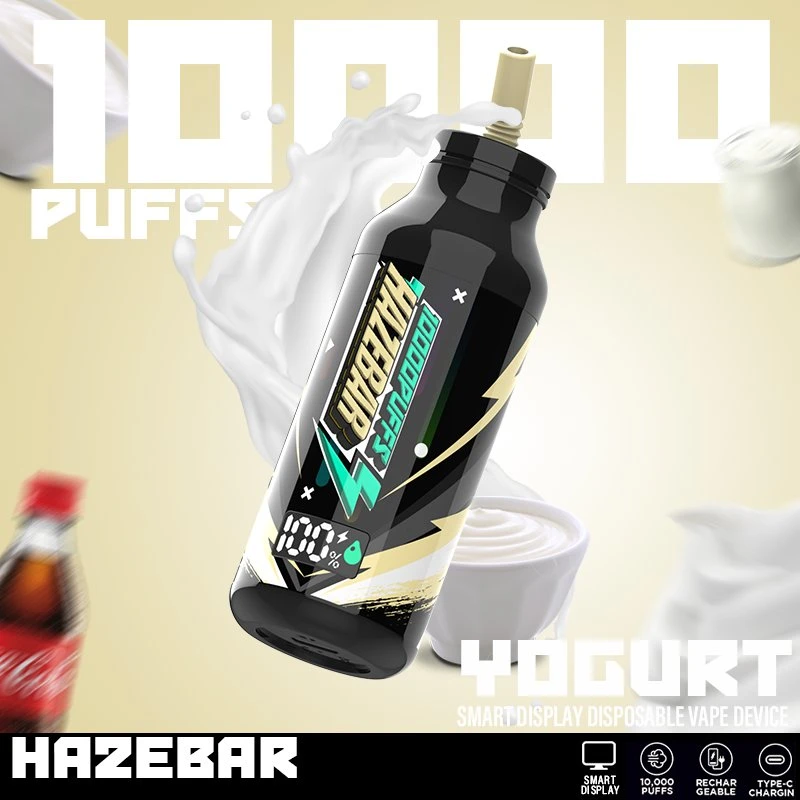 Original Hazbar 10000 Puff Bar 10K Vape Pen Pod jetable Appareil Puff 12K rechargeable E cigarette en option en gros I Vape Bouffée