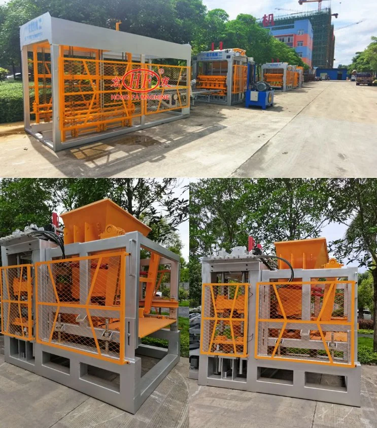 Automatic Concrete Hollow Interlocking Paving Cement Brick Block Making Machine