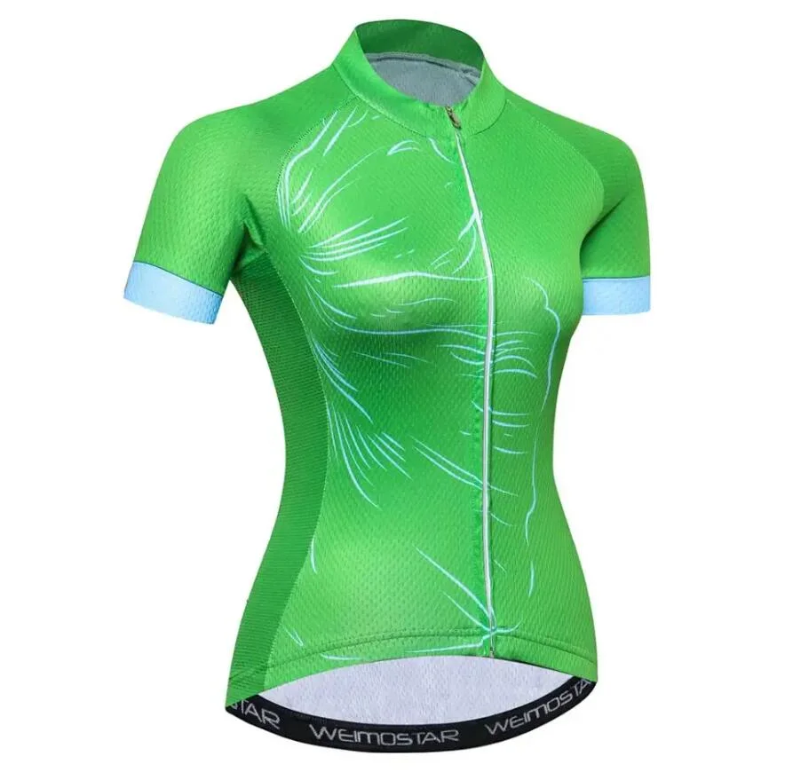 Ladies&prime; Cycling Jerseys, Breathable and Anti-Bacterial Features