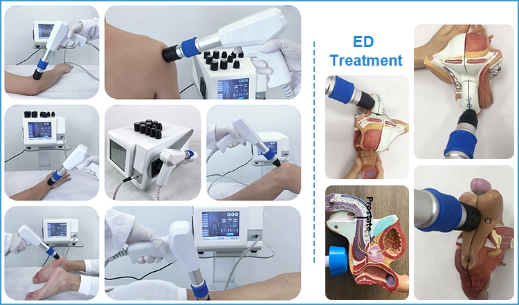 New Design ED Ultrawave Handles Shockwave Physical Therapy Equipment