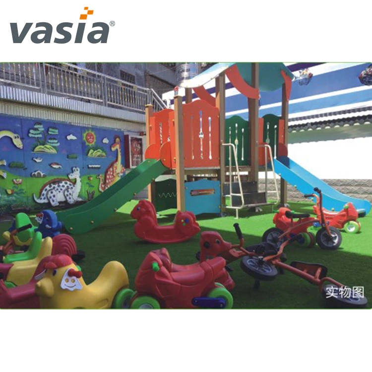Novo parque ao ar livre crianças plástico Madeira equipamento de jogos