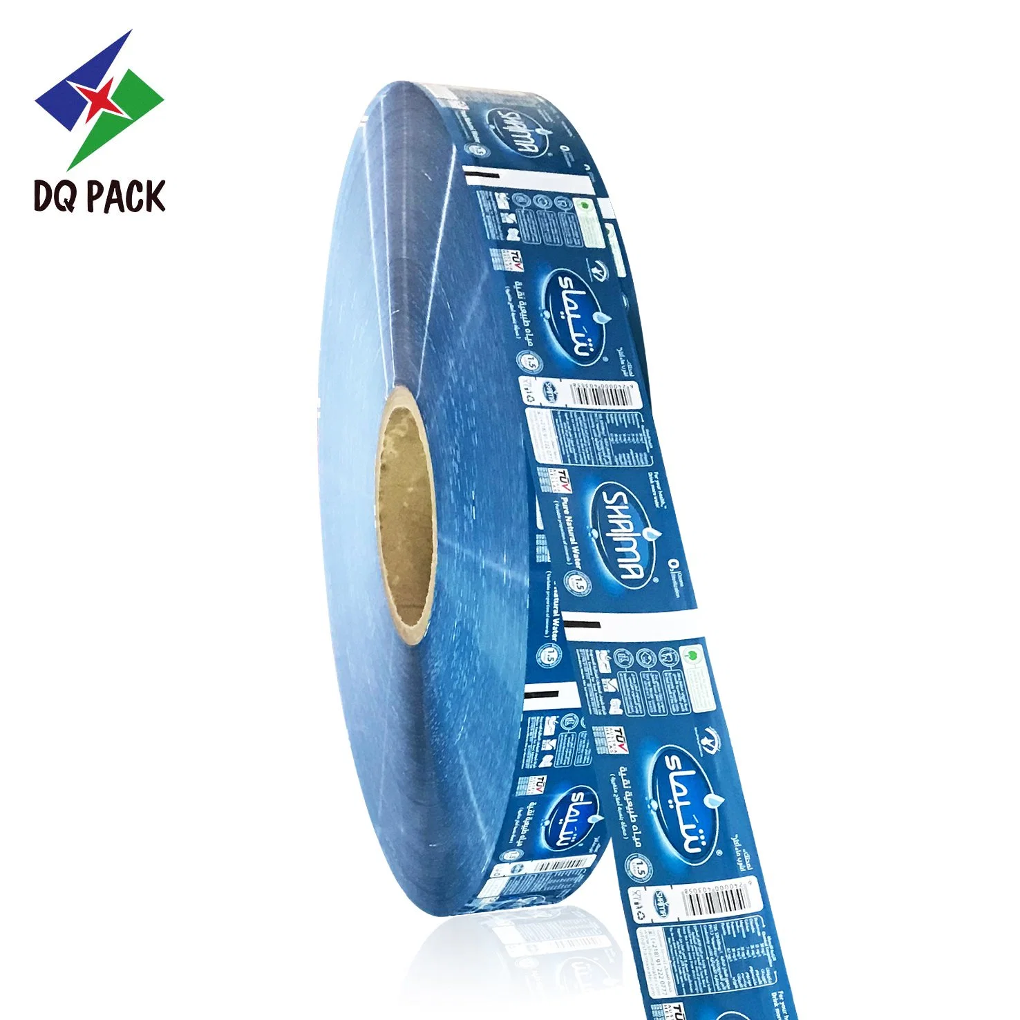 Dq Pack Custom Printed PVC Shrink Film Plastic Shrink Sleeve Film Roll Stock Film for Beverage Can Bottles