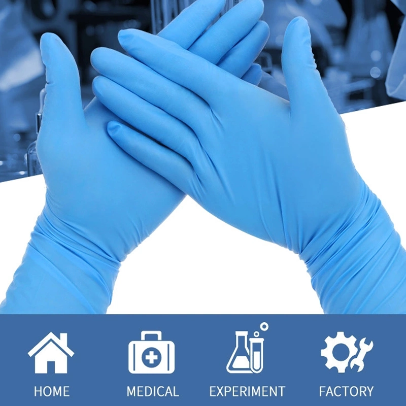 La cirugía en polvo o guantes de látex sin polvo guantes de seguridad Guantes de nitrilo guantes desechables de suministros médicos