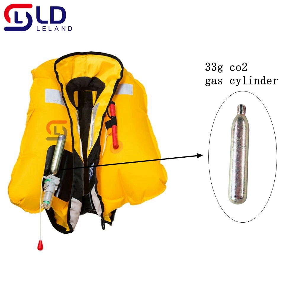 33uml Elite 33G cylindre de CO2 pour kit de réarmement de gilet de sauvetage gonflable.