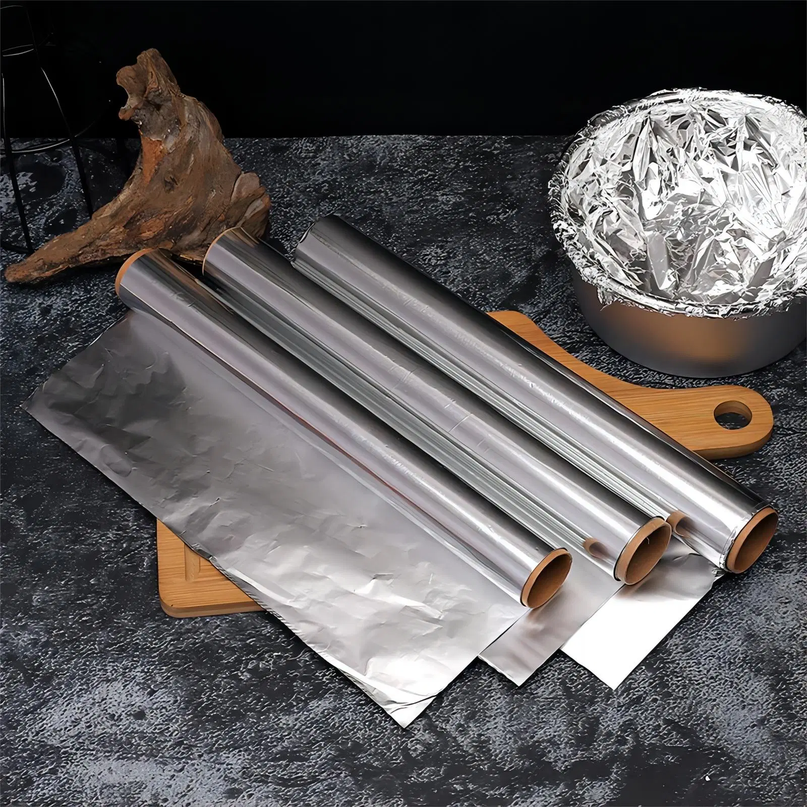 2024 Hot Sale High quality/High cost performance Factory Direct Wholesale/Supplier Manufacturer Customized Low Cheap Price 12micron 30cm 45cm 300mm 450mm Alu Food Package 8011 O Aluminum Foil