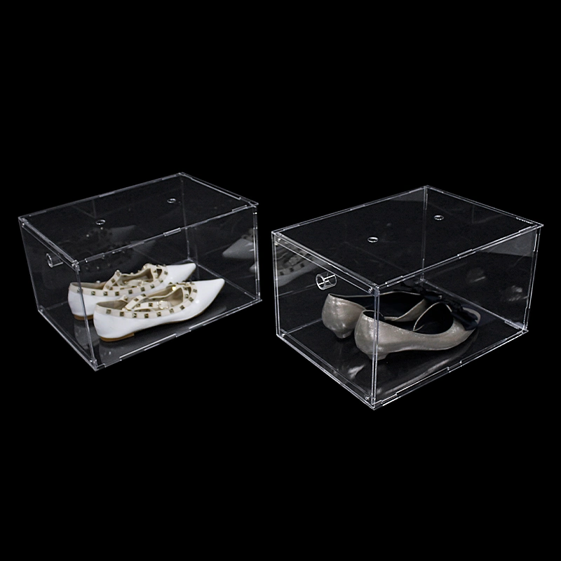 Wholesale/Supplier Clear Magnetic Stackable Detachable Acrylic Nike Shoe Display Box with Lid