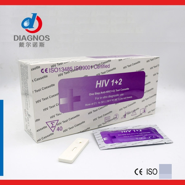 HIV Test Strip/Cassette HIV Test Kit at Home Wholesale Factory Price Infectious Disease Test in-Home HIV Test HIV1/2 Rapid Test