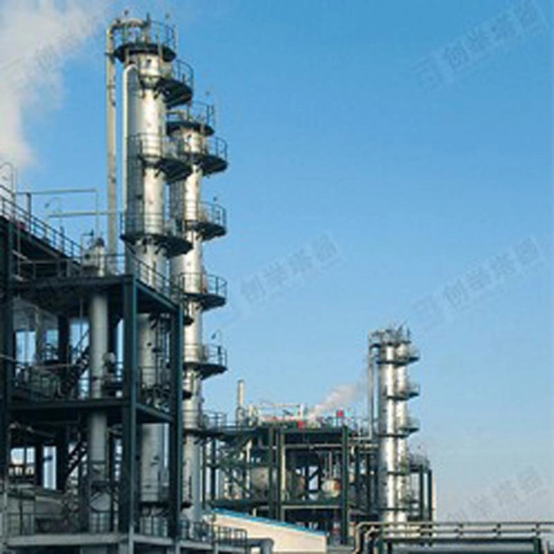 Carbon Steel, Stainless Steel (SS304, 316, 2205) , Titanium Glass/Enamel/PTFE/PE Liquid Steam Separation Distillation Column