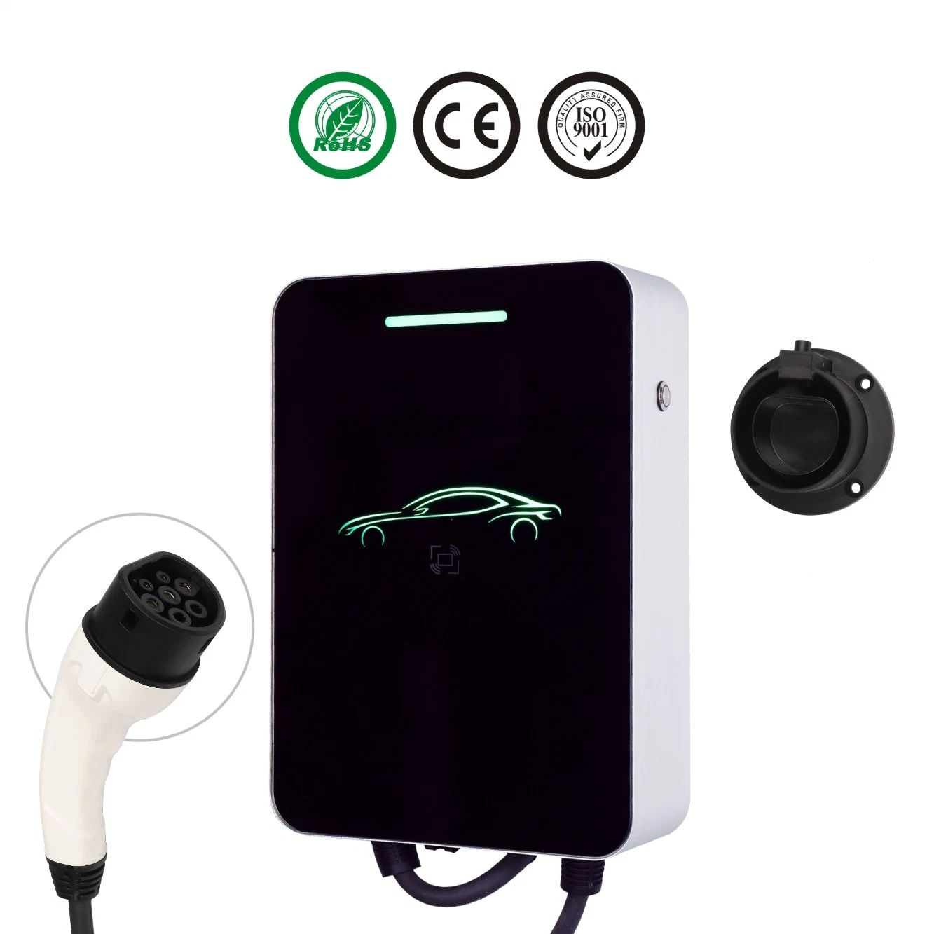 Hot Sale Floor Mount IP54 AC 7kw Electirc Vehicle Car Charger Station 32A Evse EV Charger Type 2 Plug