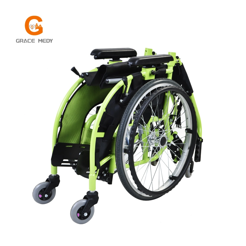 Child Kid Children Folding Lightweight Manual Wheelchair for Disabled Children