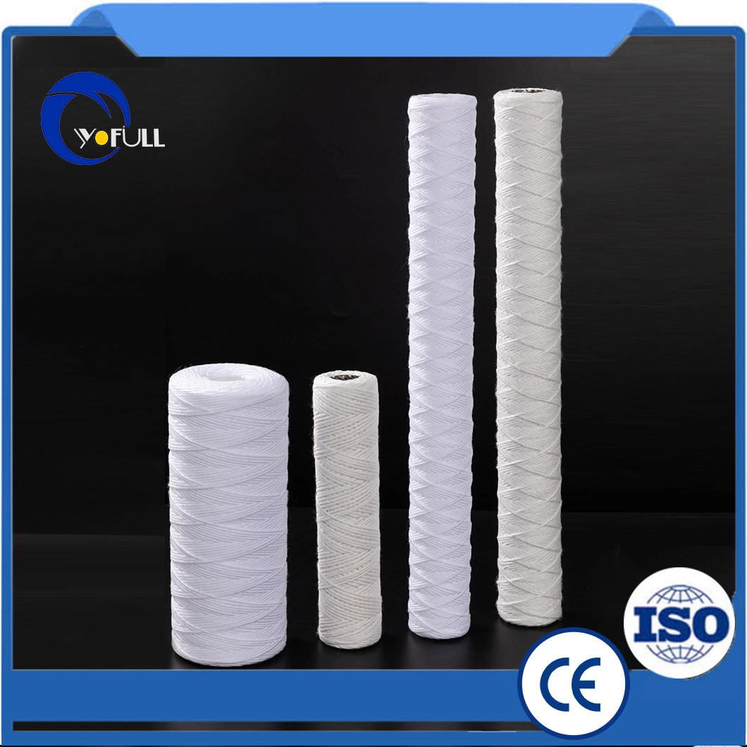 String Wound Sediment Water Filter Cartridge Universal Replacement for Any 10 Inch RO Unit