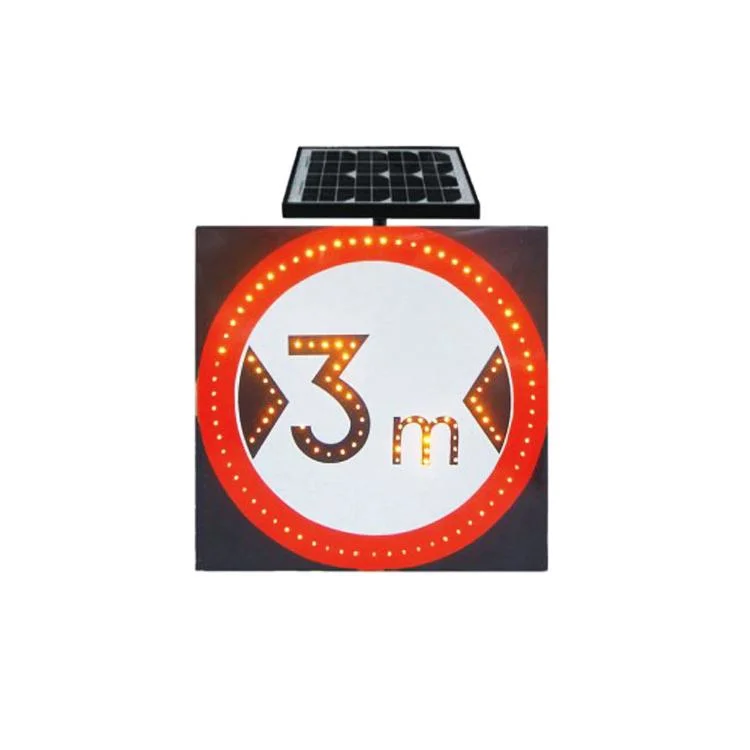 Original Factory Solar Aluminum Traffic Sign OEM/ODM Solar LED Traffic Street safety Warning Sign