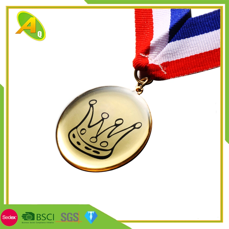 Nickel Plating Bronze Rugby Sport Medallion (262)